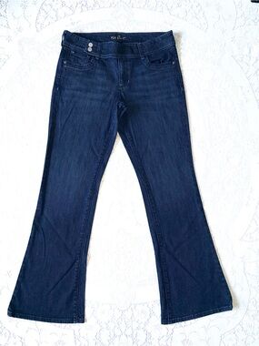 Old Navy The Flirt Bootcut Jeans Size 10 Mid-Rise Dark Wash Holiday 2008 Vintage
